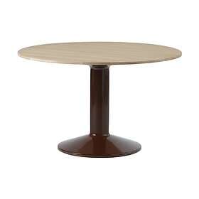 Muuto Midst pelarbord o120 cm Oiled Oak-Dark Red