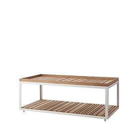 Cane-Line Level soffbord teak 62x122 cm White