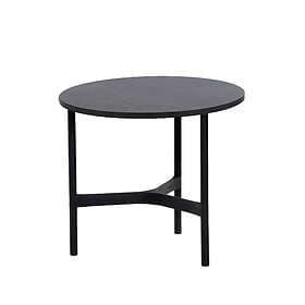 Cane-Line Twist soffbord small o45 cm Dark grey-lava grey