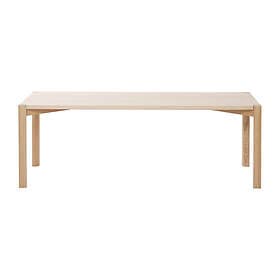 1898 Anton soffbord 50x125 cm Vitpigmenterad ek