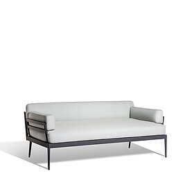 Skargaarden Anholt sofa sunbrella natte grey storm, mörkgrå aluminium ram