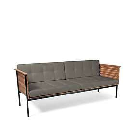 Skargaarden Häringe sofa sunbrella natte nature grey, svart stativ
