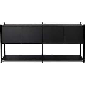 Gejst Sceene bookcase H Svartbetsad ek