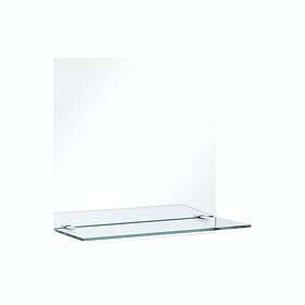 Be Basic Mirror med Hylla Fyrkantig Väggspegel hylla 50x50 cm härdat glas 249437