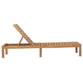vidaXL Sunbed massiv teak