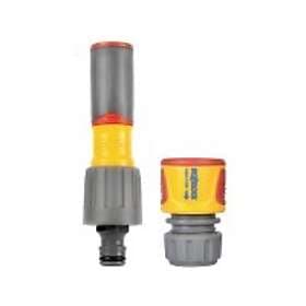 Hozelock Spray Gun Plus with Connection Set + Aquastopp 100-100-226