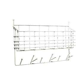 Maze Mitten Storage Shelf White Metal
