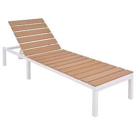 Sunbed aluminium och WPC brun