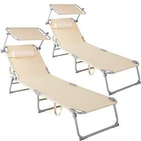 TecTake 2 Sunbedar Chloé beige av