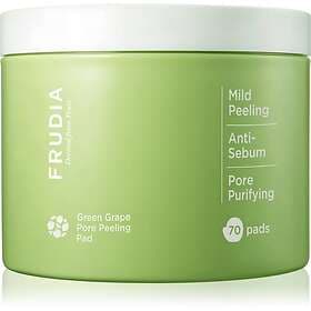 Frudia Green Grape exfoliating cotton pads for shiny skin and enlarged pores 70 
