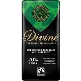 Chocolate Divine Dark 70% with Mint Crisp 90g