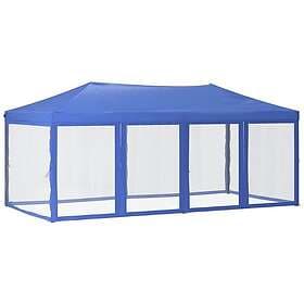 vidaXL Folding Party Tent with Mesh Sidewalls 3x6m