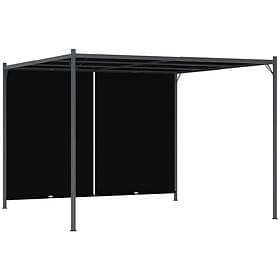 vidaXL Garden Pergola with Retractable Roof 3x3m