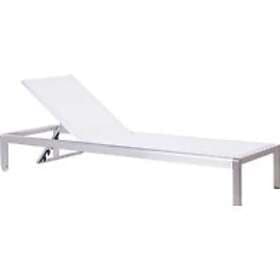 Beliani FOSSATO Garden Lounger White (219054)
