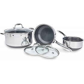 Hexclad by Gordon Ramsay Hybrid Set 3 Pots and Lids