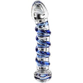 TOYJOY G-Spot ädelstensglasdildo 18 cm Klar