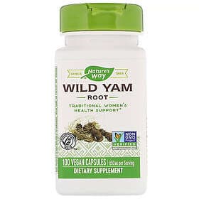 Nature's Way Wild Yam Root 850 mg 100 Vegan Capsules