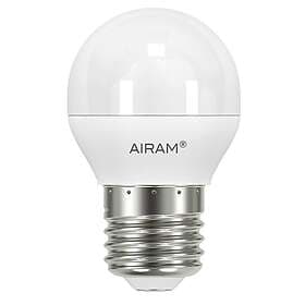 Airam LED Klotlampa 4.9W E27 2700k 470lm Dimbar Vit