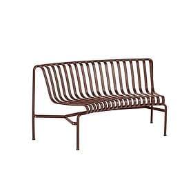 Hay Palissade Parkbench In, Iron Red Stål