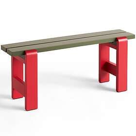 Hay Weekday Bench 23x111 cm, Vinröd/Oliv Vinröd Furu