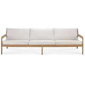 Ethnicraft Teak Jack Sofa Outdoor Off-white, 3-Sits Off-White Skum