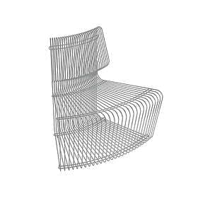 Montana Pantonova modulsoffa stainless steel, concave