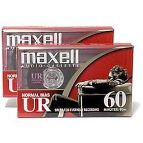 Maxell Kassettrekvisita Opptakskassett 2 X UR-60 Audio Cassette (USA-Import) MC