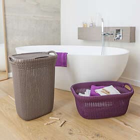 Curver Knit Laundry Basket 57l brown