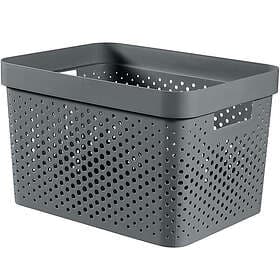 Curver Infinity 17L Storage Box Transparent Eco Gray