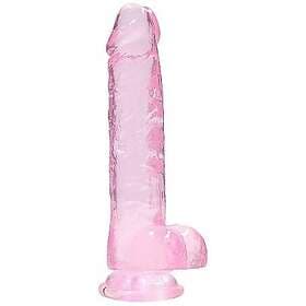 RealRock Crystal Clear Dildo 8"