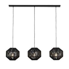 Searchlight Wicker 3 pendel (Black)