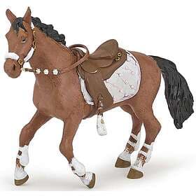 Papo Horse with saddle white saddle cloth