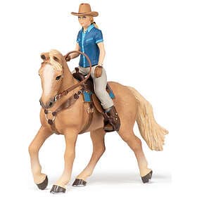 Papo Quarter Horse with Cowboy Girl