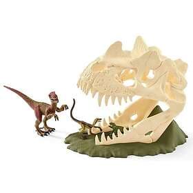 Schleich Stor Skallfälla med Velociraptor 42348