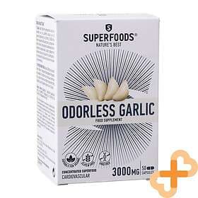 Superfoods ODORLESS GARLIC (Luktfri vitlök) 50 KAPLSAR