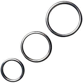 Obaie Metallpenisringar 3 st Silver