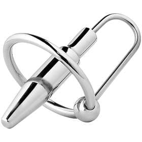 Kiotos Penisplug med Ollonring Silver 28 mm