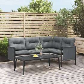 vidaXL Garden Table anthracite 110x55x35 cm steel