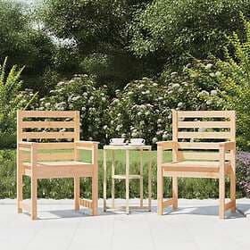 vidaXL 824053 Garden Chairs Set of 2 Solid Pine 60x48x91cm