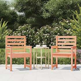 vidaXL 824058 Set of 2 Garden Chairs Solid Douglas Fir 60x48x91cm