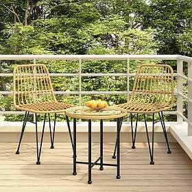 vidaXL 2 pcs 48x62x84 cm PE-rattan Garden Chairs 319428