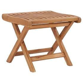 vidaXL Foldable footstool 46.5x49x41.5 cm solid teak 48981