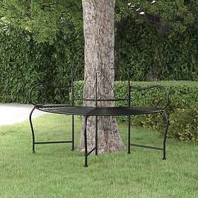 vidaXL Trädbench 150 cm black steel 318823