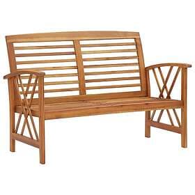 vidaXL Trädgårdsbench 119 cm massivt akaciaträ 310269