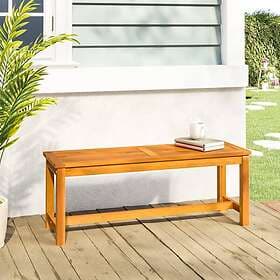 vidaXL Trädgårdsbench 110x35x45 cm massivt akaciaträ 319419