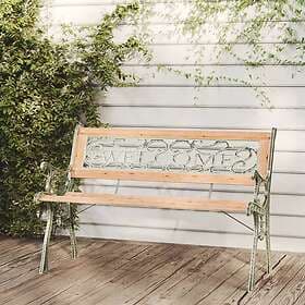 vidaXL Trädgårdsbench 122 cm massivt granträ 317118
