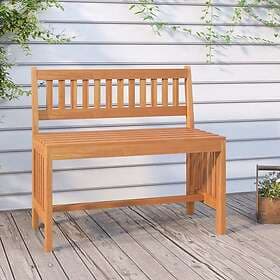 vidaXL Trädgårdsbench 80 cm massivt eukalyptusträ 363289