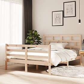 vidaXL Bed Frame massivt trä 135x190 cm 4FT6 3101258