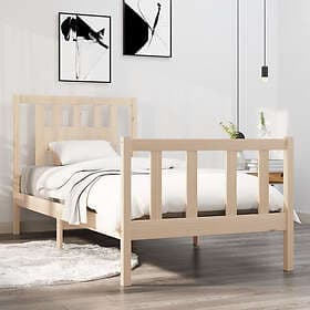 vidaXL Bed Frame solid wood 90x190 cm