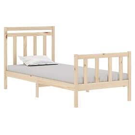 vidaXL Bed Frame solid wood 90x190 cm